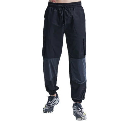 rainbowtouches patchwork men drawstring casual harajuku pants oversize sport streetwear jogging sportswear mens tracksuits urban fashion pants