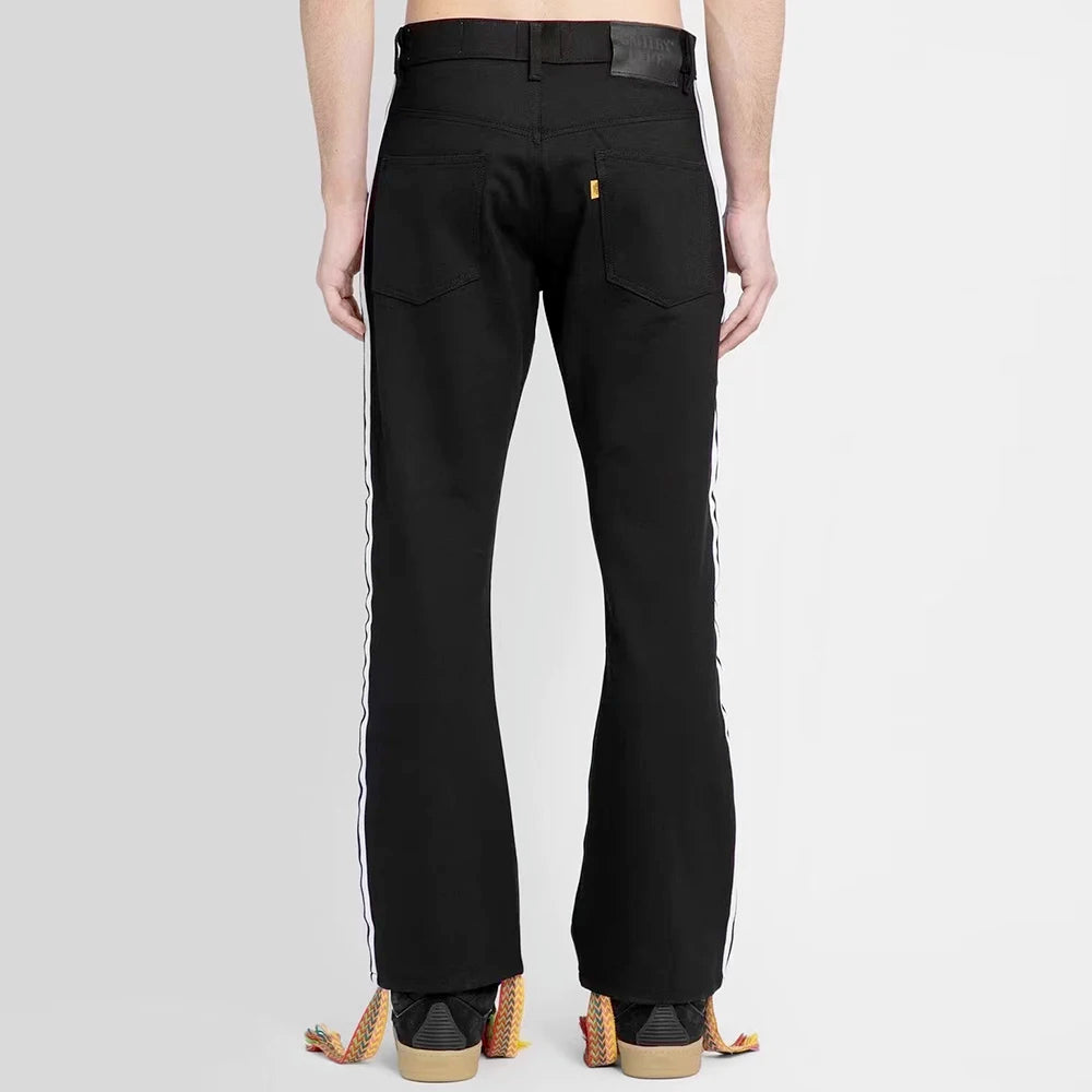 2023 new straw tassel design ripped hole loose denim trousers mens streetwear straight y2k pantalones hombre baggy jeans unique jeans style 658