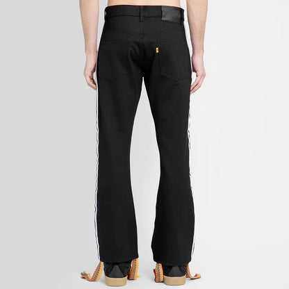 2023 new straw tassel design ripped hole loose denim trousers mens streetwear straight y2k pantalones hombre baggy jeans unique jeans style 658