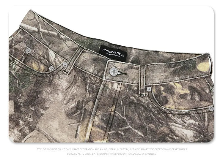 2024AW dry wood camo jeans Street King Limited