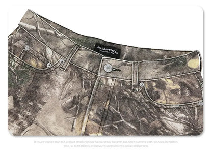 2024AW dry wood camo jeans Street King Limited