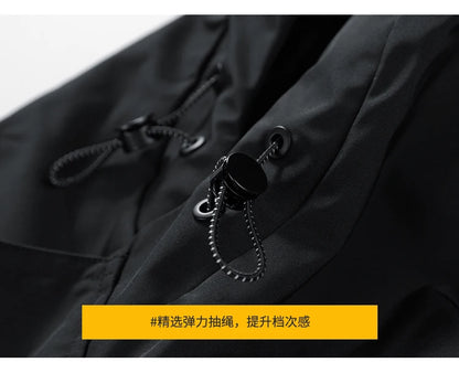 men loose fashion patchwork jacket zip up coats 2024 spring autumn outerwear multi coloured couple windbreaker outdoor coat unique default style 5464