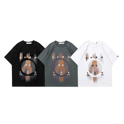 Rainbowtouches 2022 Summer Half-Sleeve T-Shirt Unisex High Street Vintage Graphic T Shirts Loose Casual Street Fashion Hip Hop Street King Limited