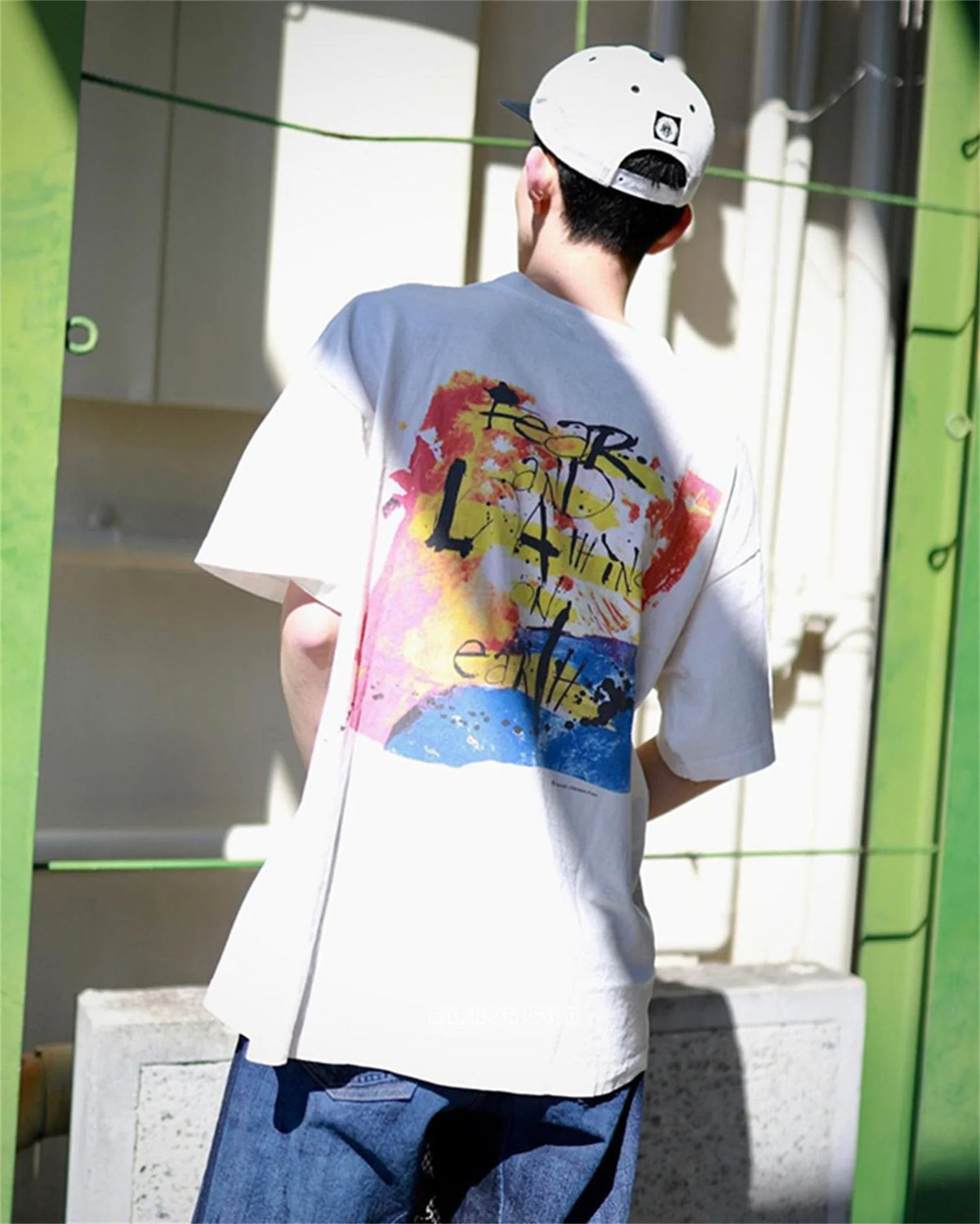 2024 Vintage 90s Joker Graffiti Print High Street Retro Casual Loose Cotton Quality T-shirt Tops Fpr Men Street King Limited