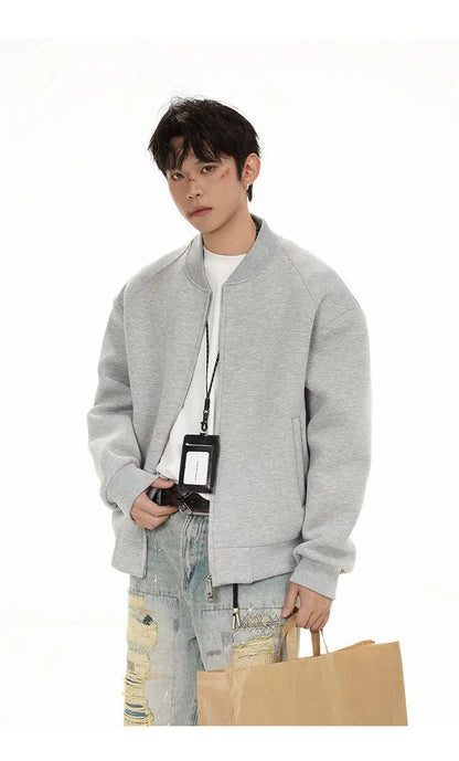 spring autumn air cotton baseball coat men streetwear fashion loose casual plus size bomber jacket women sweatshirt coat unique default style 501