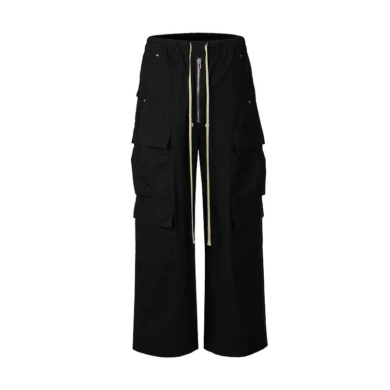 new men 2024 rick tactical paratrooper cargo comfortable cotton parkour sweat casual pants sweatpants no tag a3 relaxed fit joggers