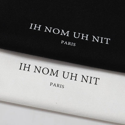 2024ss New IH NOM UH NIT T-shirt Masked Gold Necklace Printing Men Woman Good Quality Chaopai Top Tees Street King Limited