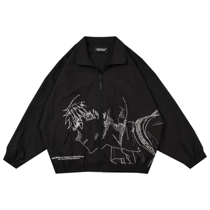 New Men Undercover Embroidery Parka noctilucent Track Zipper Casual Mess Windbreaker Hoody Trench Jackets Coat size 2 3 4 5 R089 Street King Limited
