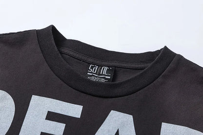 SAINT Short Sleeve Top Tees Men Woman Best Quality Space Exploration Cartoon Photo O-Neck Versatile T Shirt Street King Limited