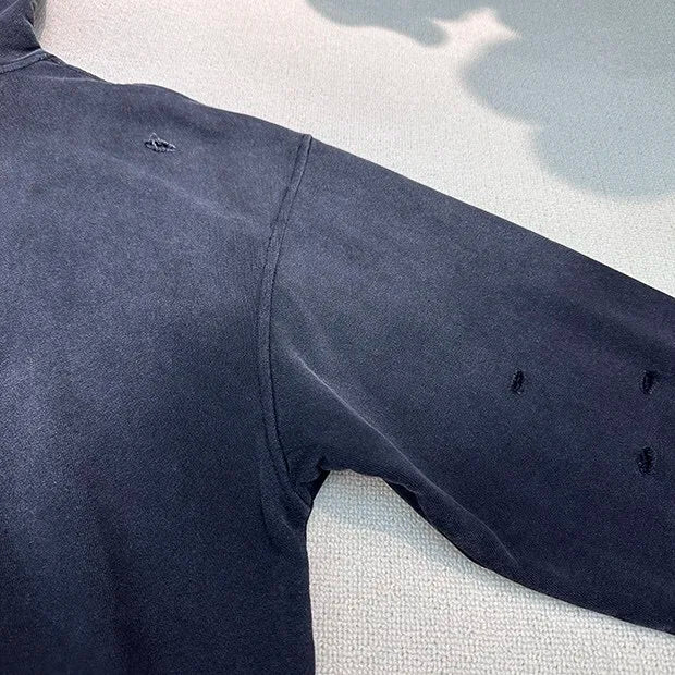 Gradient washing destroys vintage hoodies Street King Limited