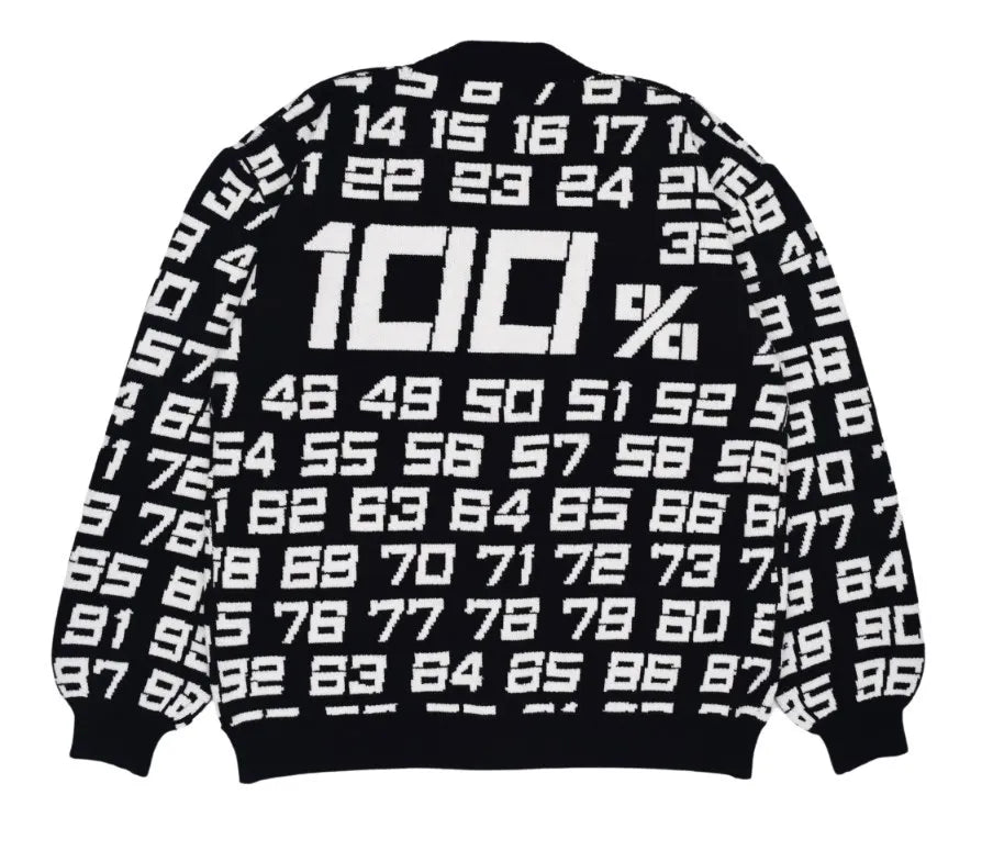 Jacquard pattern retro high street top warm Y2k women's sweater pullover knitted cardigan button super street top Street King Limited