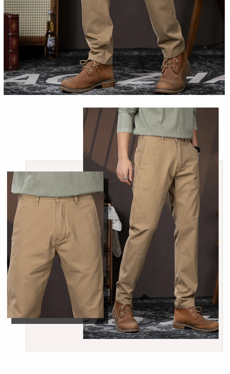men business casual fashion pure cotton commute pants japanese streetwear amikaji fashion straight cargo pant trouser unique cargo style 1900