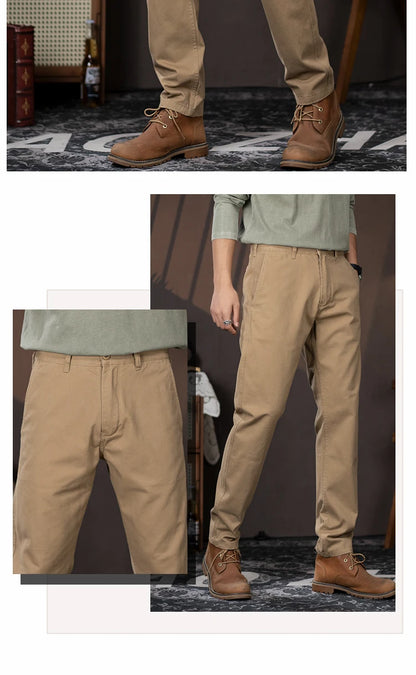 men business casual fashion pure cotton commute pants japanese streetwear amikaji fashion straight cargo pant trouser unique cargo style 1900