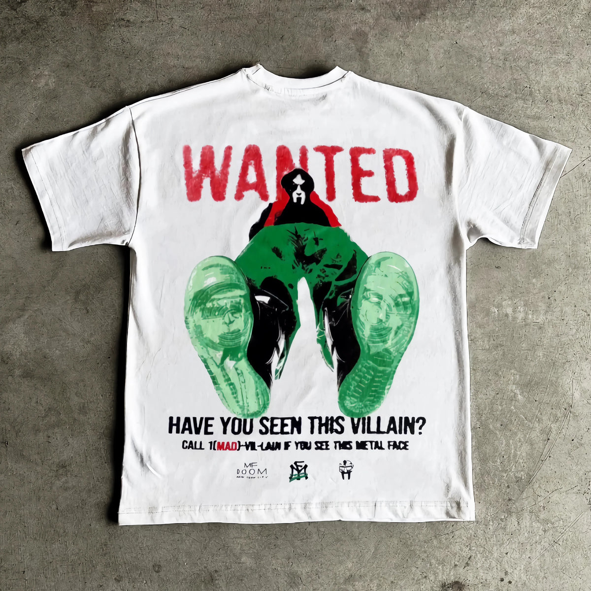 Y2k Harajuku Masked Man rapper Pattern Printed T-Shirt Mens and Womens Retro Street Casual Short Sleeved Hip Hop 2000s Tops Street King Limited