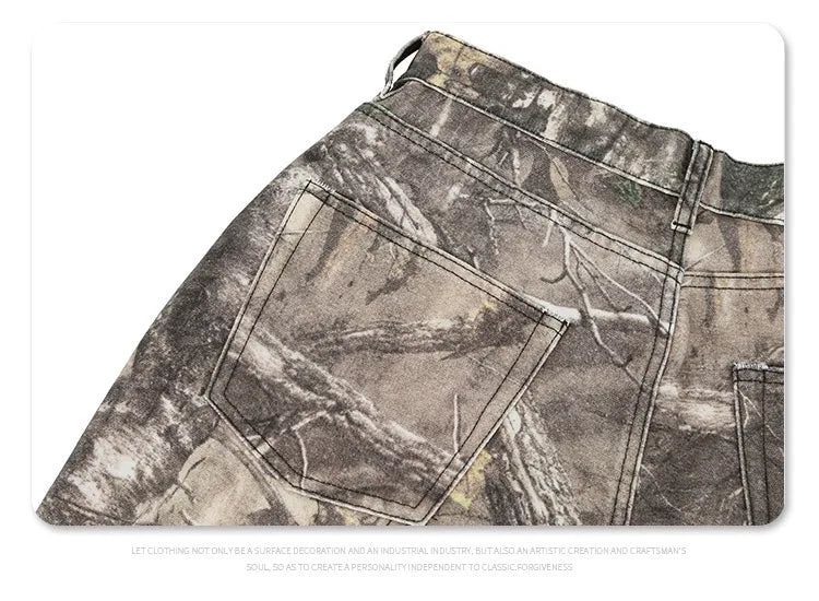 2024AW dry wood camo jeans Street King Limited