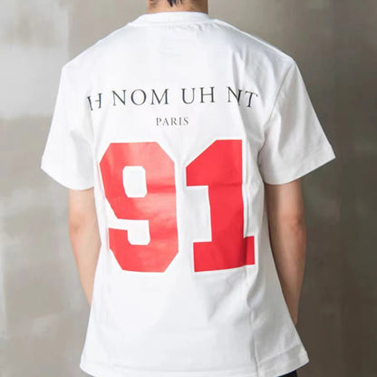 2024ss New IH NOM UH NIT T-shirt Masked Gold Necklace Printing Men Woman Good Quality Chaopai Top Tees Street King Limited