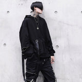 "Draped" Unisex Men Women Streetwear Hooded Jacket Daulet Apparel