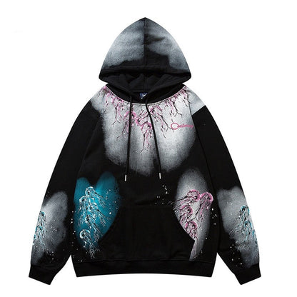 "Space Bound" Unisex Men Women Streetwear Graphic Hoodie Daulet Apparel