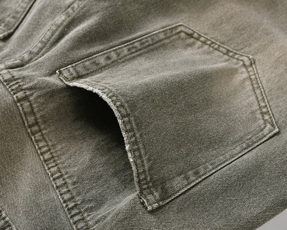 High Street Frayed Hole Distreesed Baggy Jeans for Men and Women Ripped Pantalones Hombre Y2k Casual Denim Trousers Oversized Street King Limited