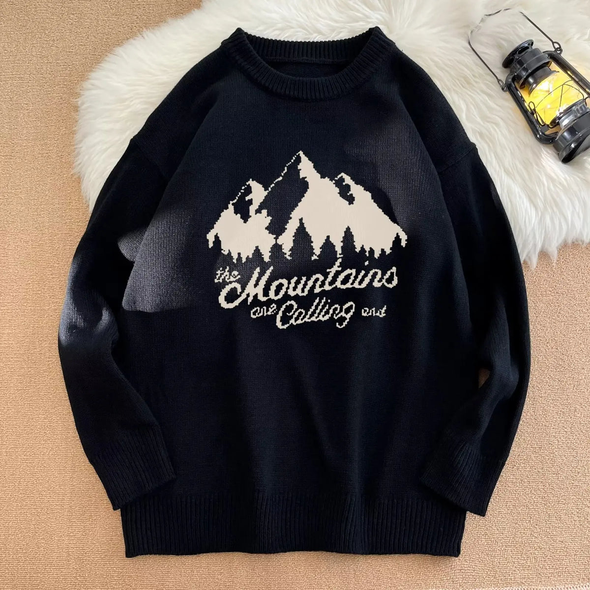 New High Street Graphic Print Knitted Sweater For Men Hip Hop Letter Pullovers Femme 2025 Autumn Casual Y2K Vintage Knitwears Street King Limited