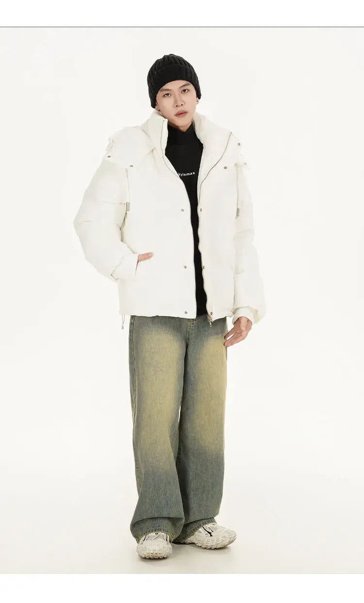 men women winter fashion loose casual cotton padded hooded parkas jacket campus boy gril thicken warm snow coat outerwear unique default style 1070