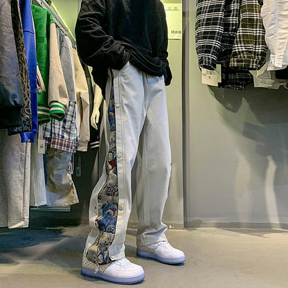 "Casual Trend" Unisex Streetwear Hip Hop Unisex Sweatpants Daulet Apparel