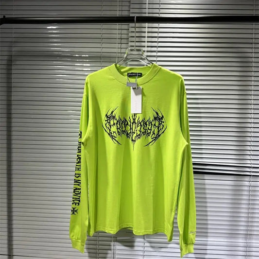 New Arrival 2023 Men Green / PROJECT T Shirts T-Shirt Hip Hop Skateboard Street T-Shirts Tee Shirt Top Loose Size #624 Street King Limited