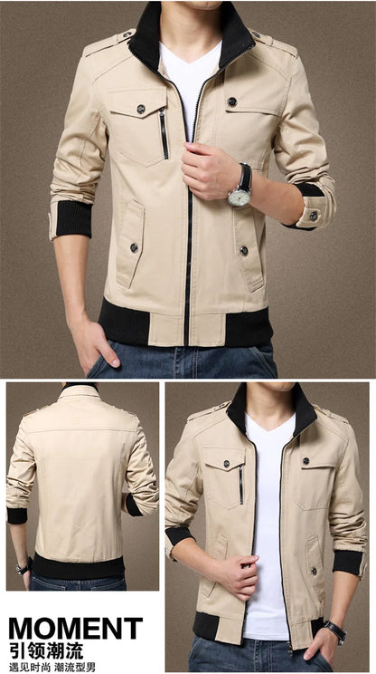 jackets men winter military jacket pilot bomber jacket coat multi pockets casual cargo work jacket men clothing unique cargo style 4739
