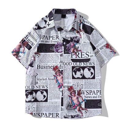 "Extra Extra" Unisex Men Women Streetwear Graphic Shirt Daulet Apparel