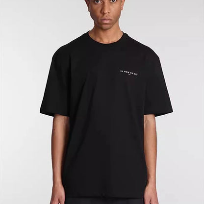 2024ss New IH NOM UH NIT T-shirt Masked Gold Necklace Printing Men Woman Good Quality Chaopai Top Tees Street King Limited