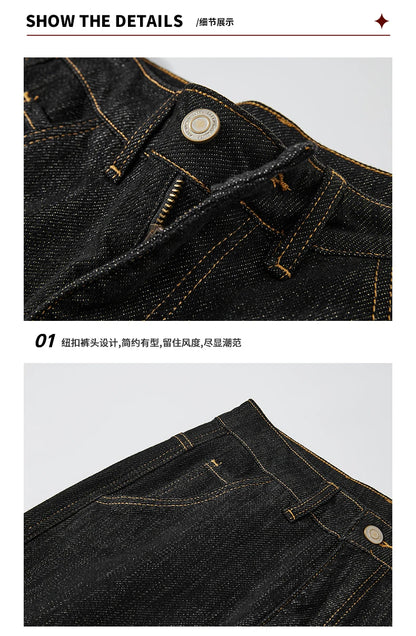 plus size 28 42 micro elastic jeans men classic fashion casual loose straight black denim jeans pant cityboy jeans long trousers unique jeans style 2022