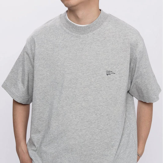 Summer Korean style loose simple short sleeved T shirt men casual y2k street solid color Harajuku round neck half sleeved top Street King Limited