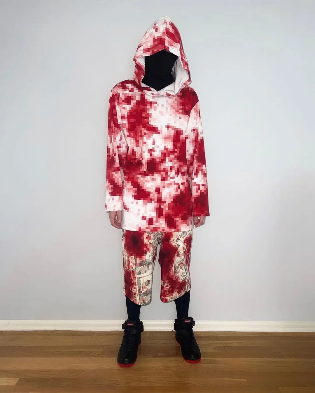 American Street Dark Style Printed Oversized Hoodie Men Y2k Hip-hop Rock Gothic Punk Fashion Retro Zipper Sweatshirt Women Street King Limited