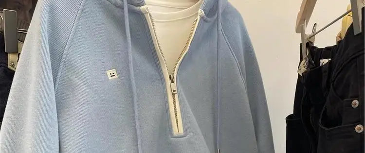 Designed embroidered squirrel hooded sweatshirt for women in spring and autumn loose and versatile American style lazy jacket Street King Limited