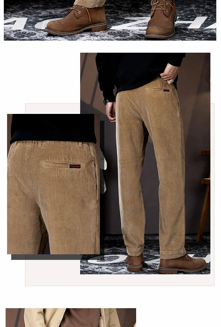 men american retro casual pure cotton corduroy pants japanese streetwear amikaji fashion straight cargo pant trouser unique cargo style 1882