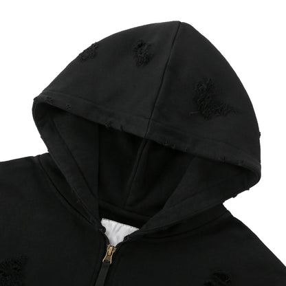 New 2023 Luxury Men UNDERMYCAR Wash Old Holes Gentleman Hoodies Hoody Hooded Sweatshirts Velvet Thicken Hip Size 1 2 3 4 #608 Street King Limited