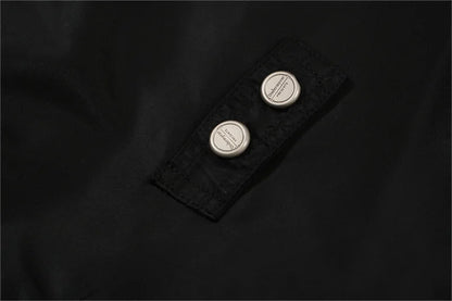 undermycar 2023 new high street fashion brand high quality multi pocket flight jacket cotton coat black unique default style 3633