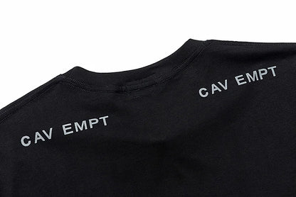 High Quality CAVEMPT Tops Tee Phantom Letter Printing Classic All-match Men Woman Loose O-Neck Summer C.E T Shirt Street King Limited