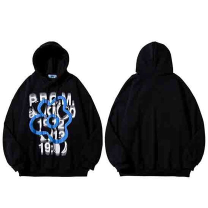 "Blurry Vision" Unisex Men Women Streetwear Graphic Hoodie Daulet Apparel