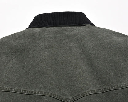 y2k high street solid color lapel thick winter jackets for men chaquetas hombre baggy casual fleece padded coat oversized unique default style 1943