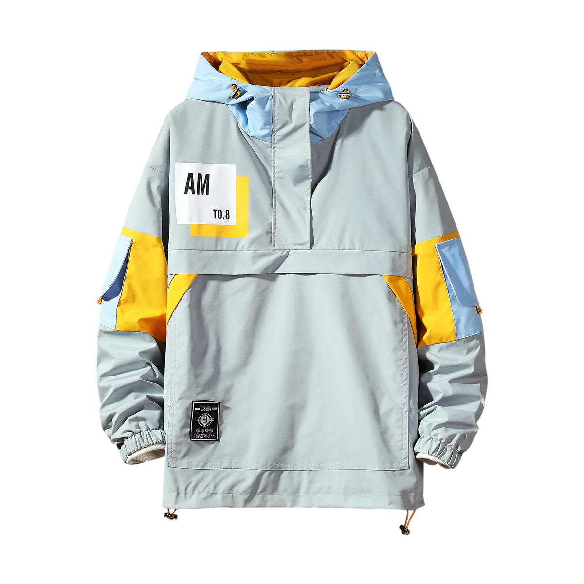 Wetailor Men's Jacket hoodie Fashion Casual Streetwear Hoodie Jacket Men Waterproof Clothes Mens Windbreaker Coat Male Outwear Street King Limited