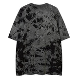 Men Tie Dye Oversized T Shirts Harajuku Rap Hip Hop Music Short Sleeve T Shirt High Street Couple Tees Tops 3 Colors Optional Street King Limited