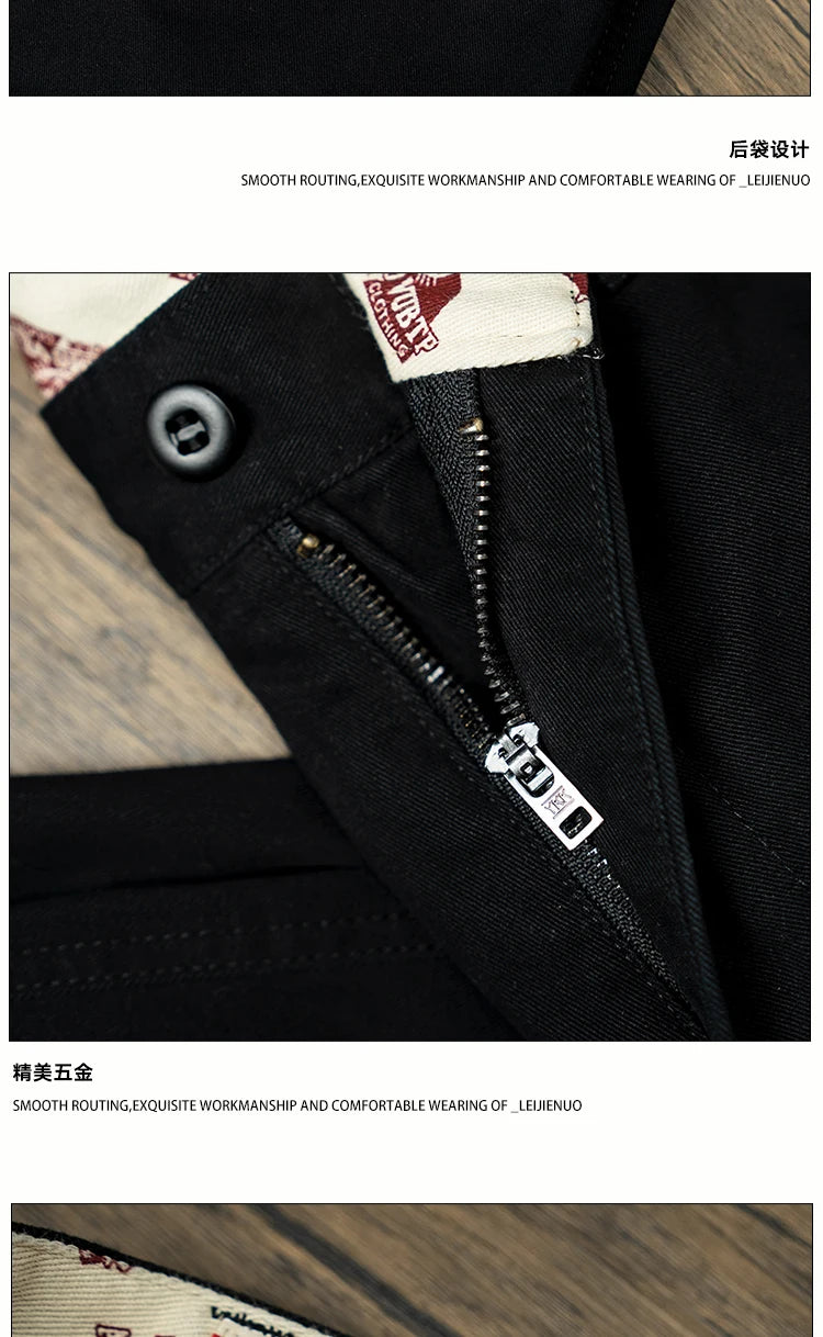 men business casual fashion pure cotton commute pants japanese streetwear amikaji fashion straight cargo pant trouser unique cargo style 1912