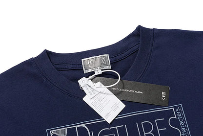 High Quality CAVEMPT Tops Tee Phantom Letter Printing Classic All-match Men Woman Loose O-Neck Summer C.E T Shirt Street King Limited