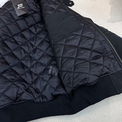 2024AW new cotton dress solid color hooded multi-pocket jacket Street King Limited