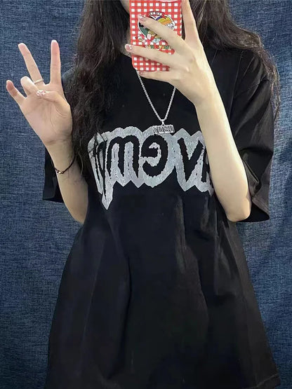 High Quality CAVEMPT Tops Tee Phantom Letter Printing Classic All-match Men Woman Loose O-Neck Summer C.E T Shirt Street King Limited