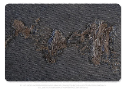 Cut Jeans with a mud-dye knife Street King Limited