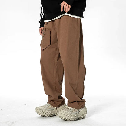 men streetwear fashion loose casual wide leg techwear cargo pants track trousers women harem trousers joggers sweatpants casual joggers