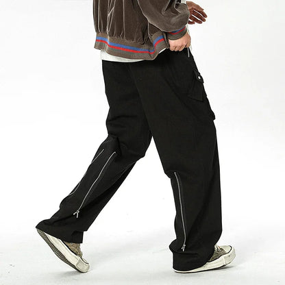 men streetwear fashion loose casual wide leg techwear cargo pants track trousers women harem trousers joggers sweatpants relaxed fit joggers