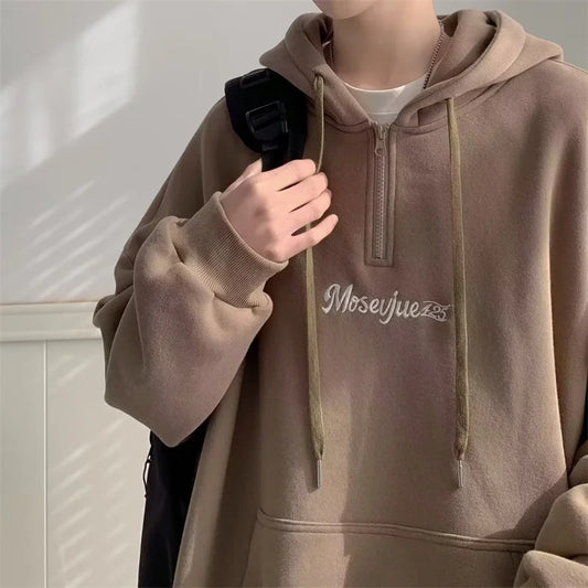 Minimalist Fall Street Hoodie Oversized Bold Fit